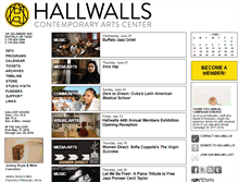 Tablet Screenshot of hallwalls.org